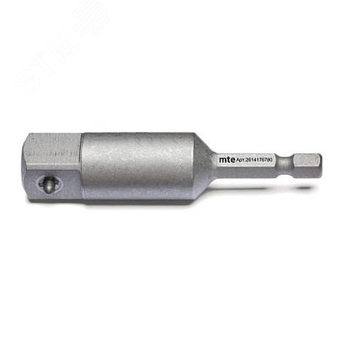 Изображение товара Адаптер (переходник) для торцевых головок с приводным квадратом 1/2'', длина 74 мм, хвостовик E6,3 мм (шт)