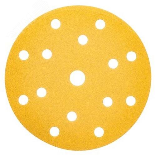 Изображение товара Круг шлифовальный на бумажной основе BASE Velcro D150 мм, нормальный корунд (NC), зерно 80 (25 шт) (упаковка)