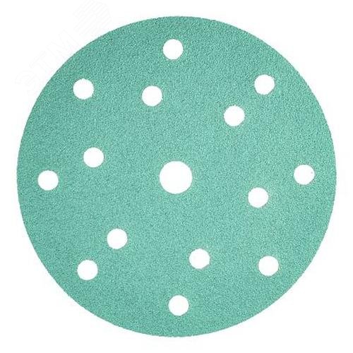 Изображение товара Круг шлифовальный на пленочной основе FILM Velcro D150 мм, нормальный корунд (NC), зерно 400 (25 шт) (упаковка)