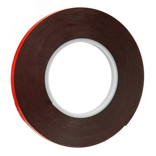 Изображение товара Лента монтажная двухсторонняя черная 6 мм 10м, блистер (шт)