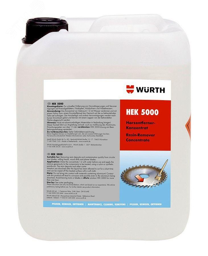 Изображение товара Средство для удаления смолы HEK5000, 5 л - WURTH