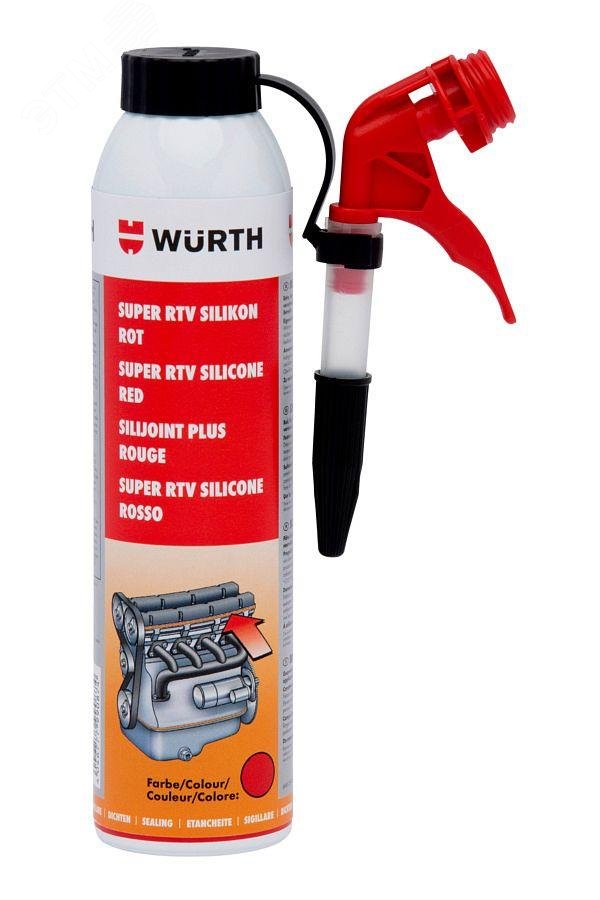 Изображение товара Герметик высокотемпературный SUPER RTV силикон красный 200 мл