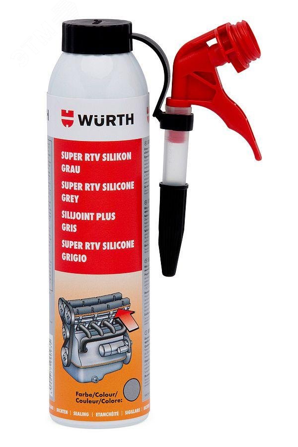 Изображение товара Герметик высокотемпературный SUPER RTV силикон серый 200 мл