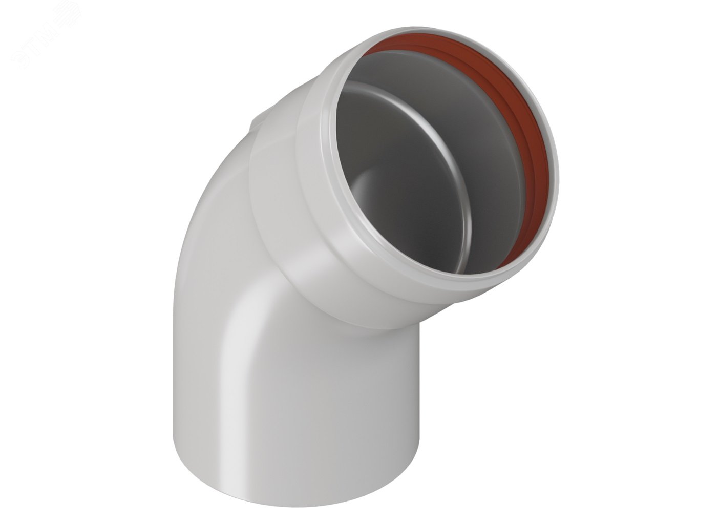 Изображение товара Отвод 45 градусов d 80 мм для дымоходных систем из алюминия