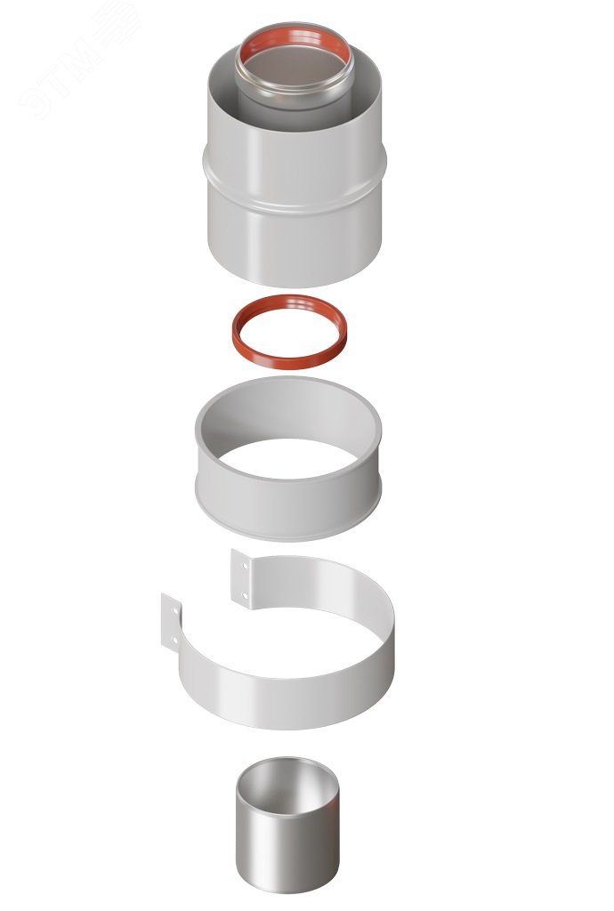 Изображение товара Отвод стартовый 90гр d 60/100 вертикальный коаксиальный (шт)