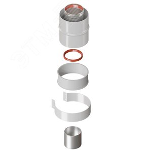 Изображение товара Отвод стартовый 90гр d 60/100 вертикальный коаксиальный (шт)