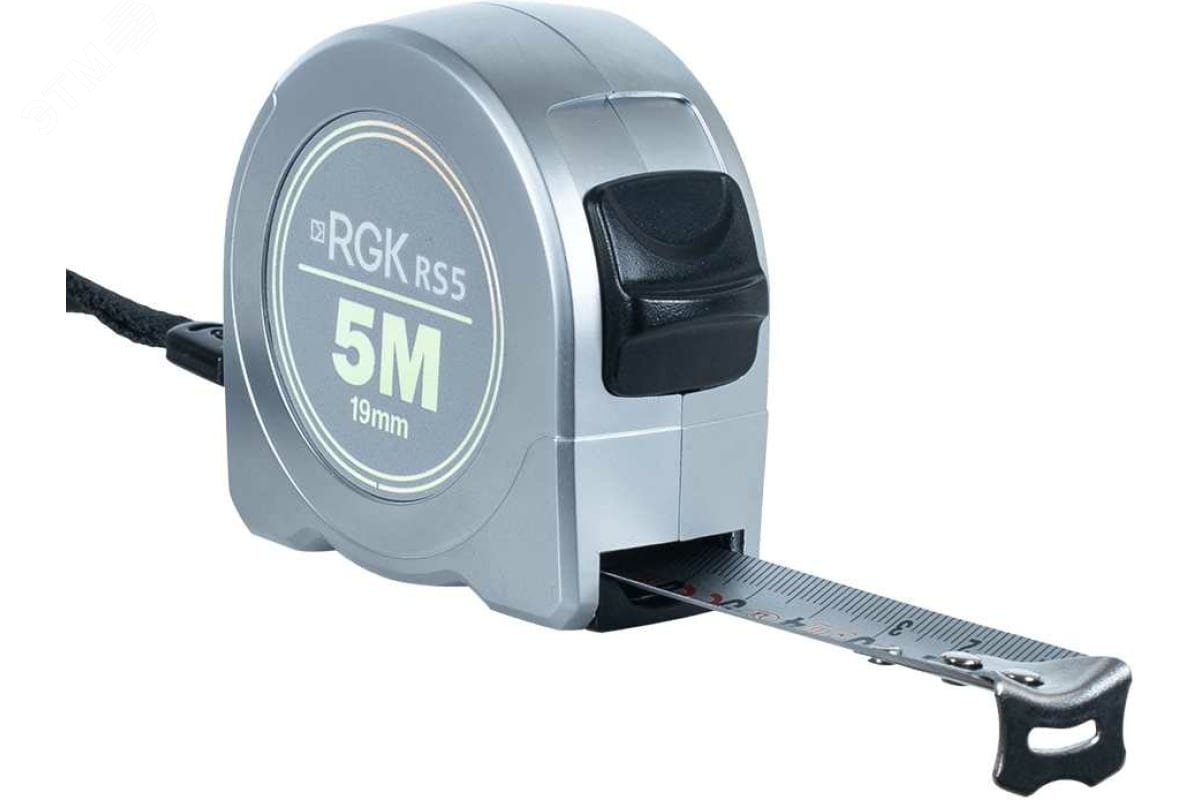 Изображение товара Рулетка измерительная RGK RS5 5 метров металлическая лента со шкалой
