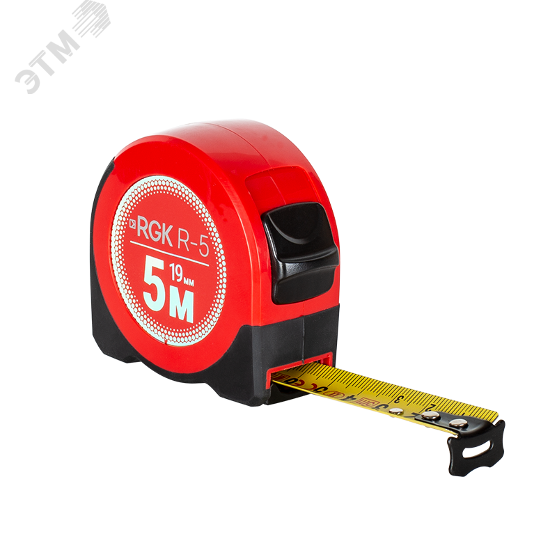Изображение товара Рулетка измерительная RGK R-5 5 метров ударопрочная для дома и строительства