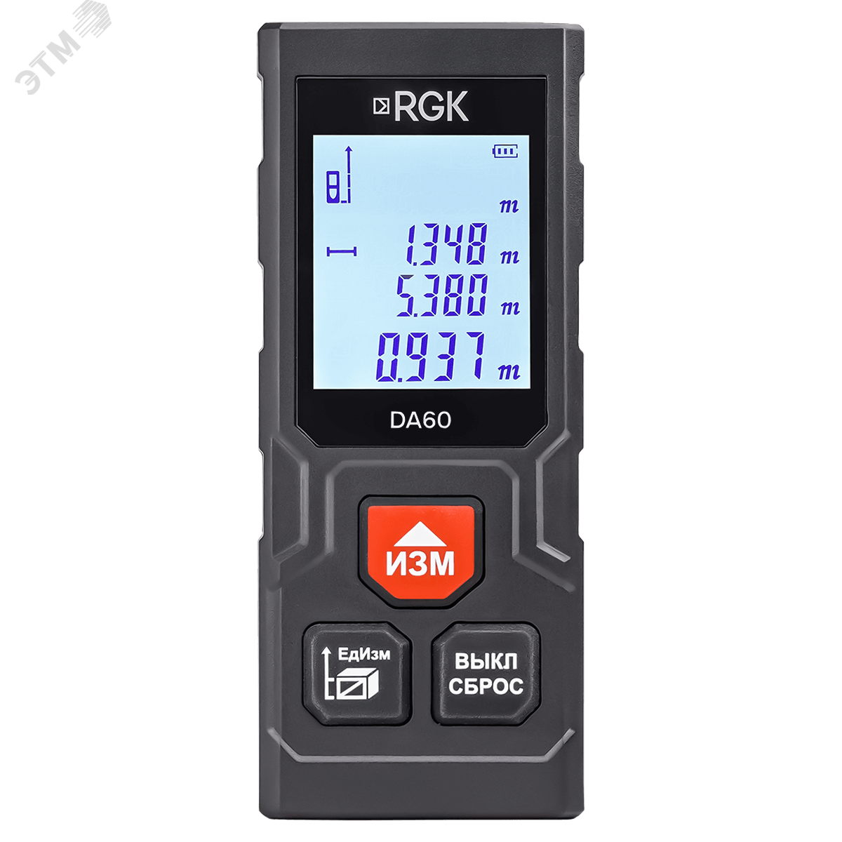 Изображение товара Лазерный дальномер DA60 с точностью 2 мм и дальностью 60 метров