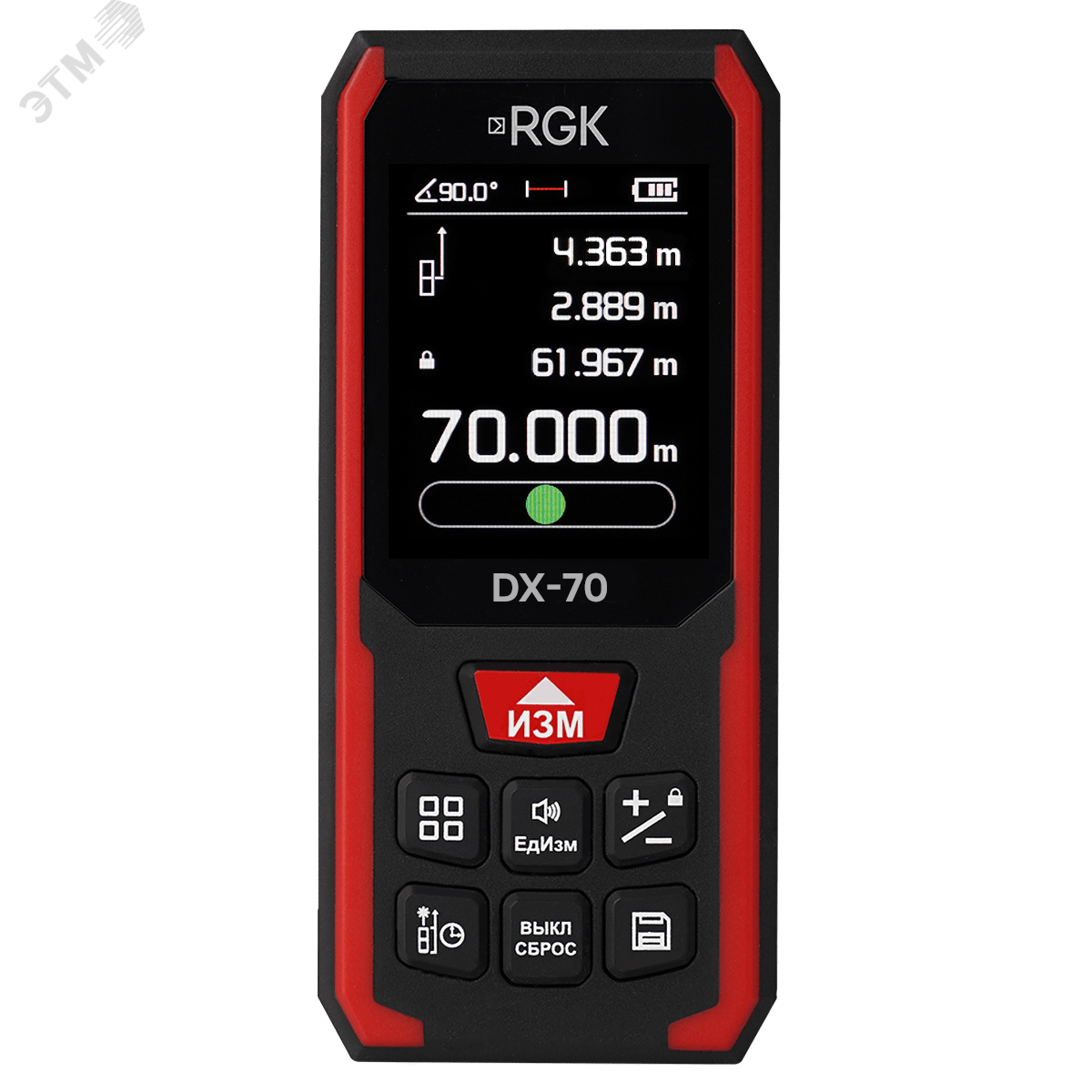 Изображение товара Дальномер лазерный DX-70 с высокой точностью до 70 метров