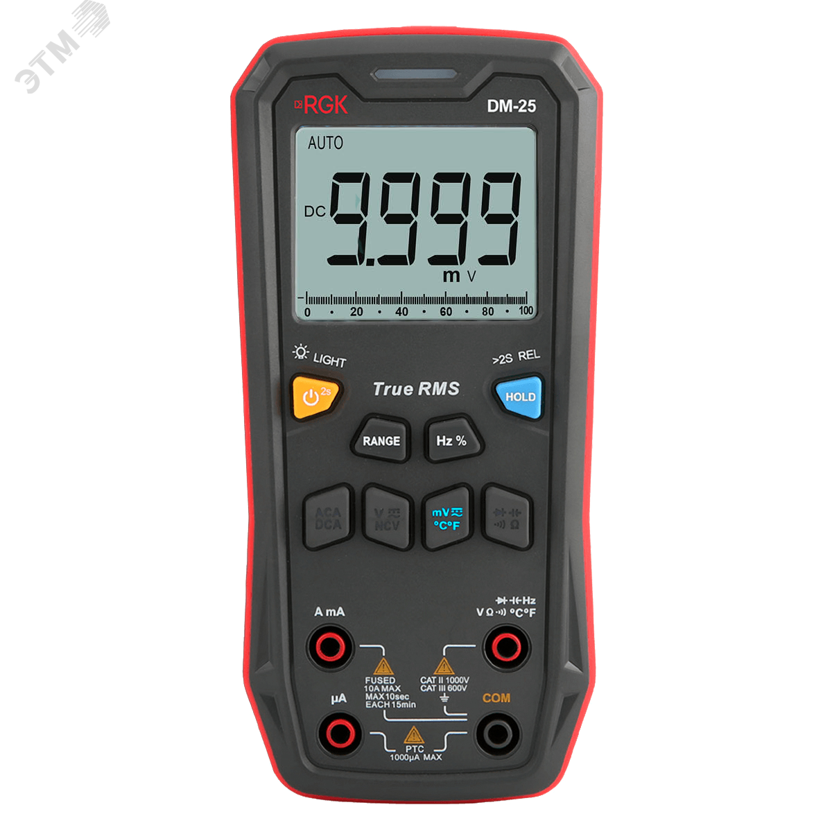 Изображение товара Цифровой мультиметр DM-25 RGK для электроизмерений, точность и функциональность