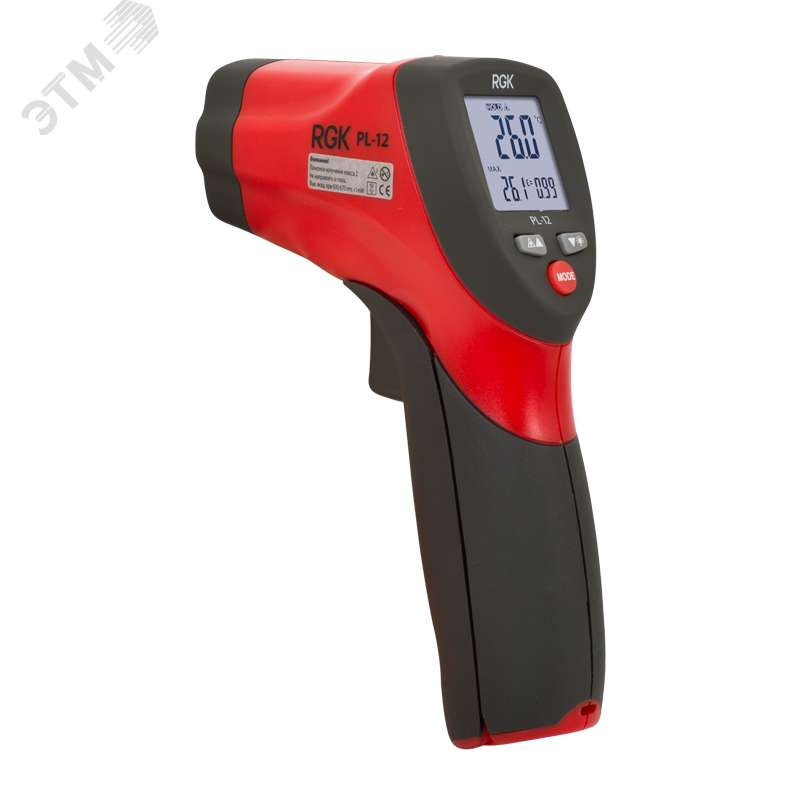 Изображение товара Пирометр RGK PL-12 бесконтактный инфракрасный профессиональный термометр