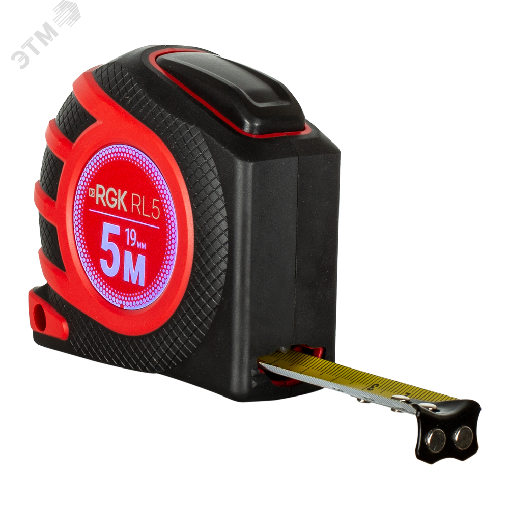 Изображение товара Рулетка измерительная RGK RL5 5 м сталь нейлон автостоп магнит