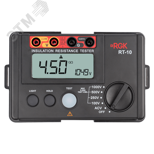 Изображение товара Мегаомметр цифровой RT-10 (шт)