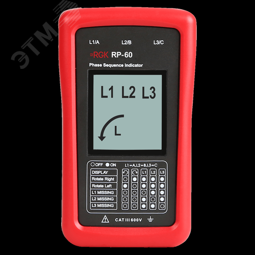 Изображение товара Индикатор чередования фаз RP-60 (шт)