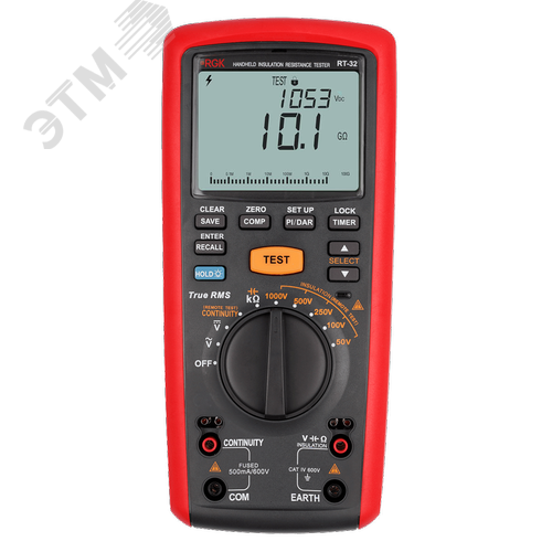 Изображение товара Мегаомметр цифровой RT-32 с поверкой (шт)