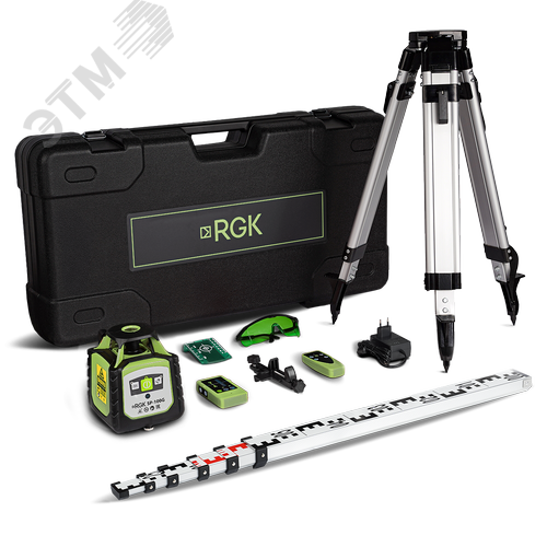 Изображение товара "Комплект нивелир ротационный SP-100G COMBO с раздвижным штативом " (компл)