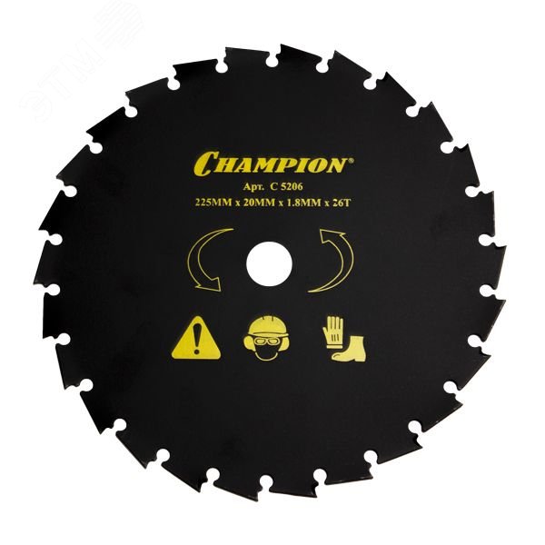 Изображение товара Нож с долотообразными зубцами 26/225/20 для кошения