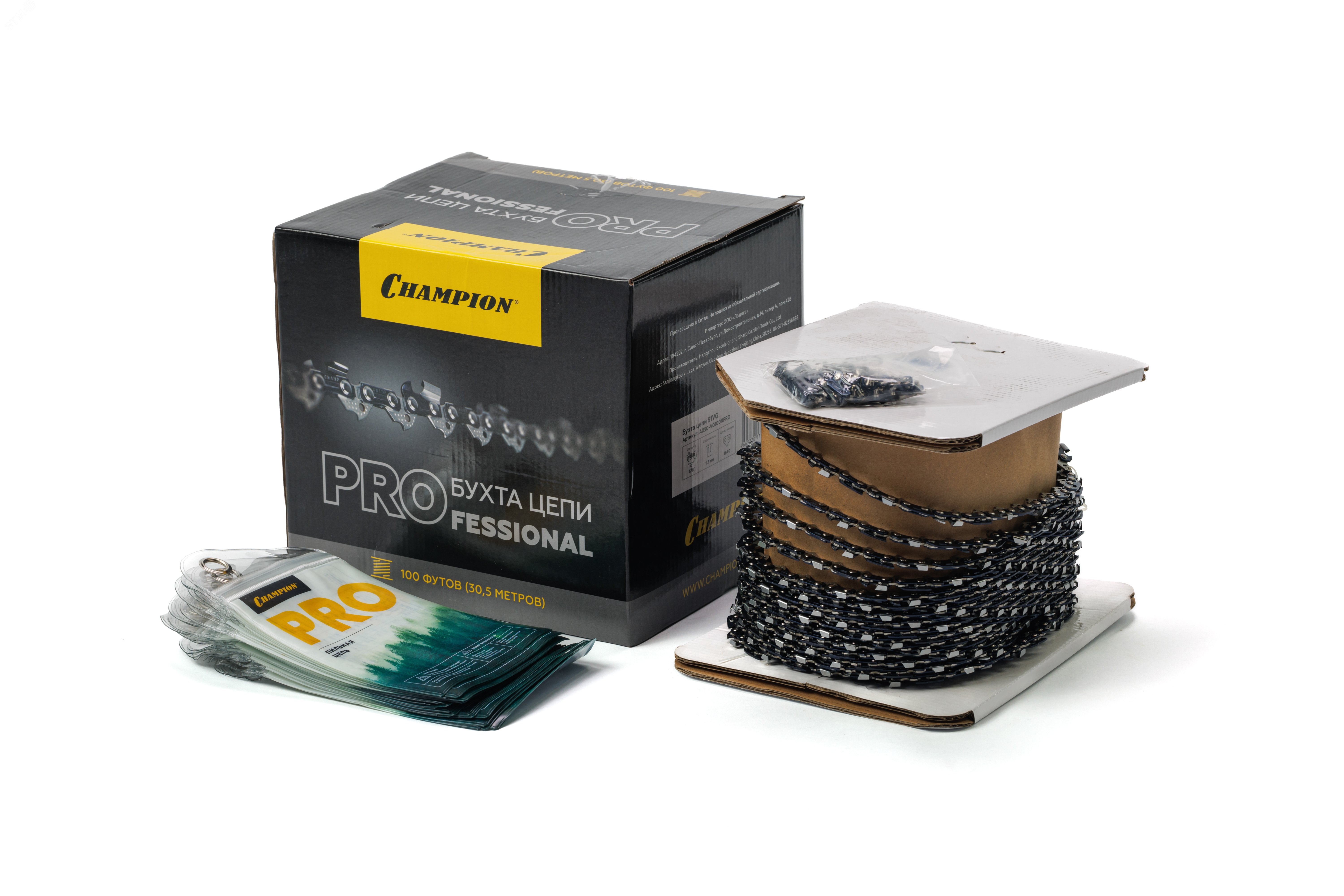 Изображение товара Бухта цепи PRO 3/8"-1,3-1640 звеньев для бензопил