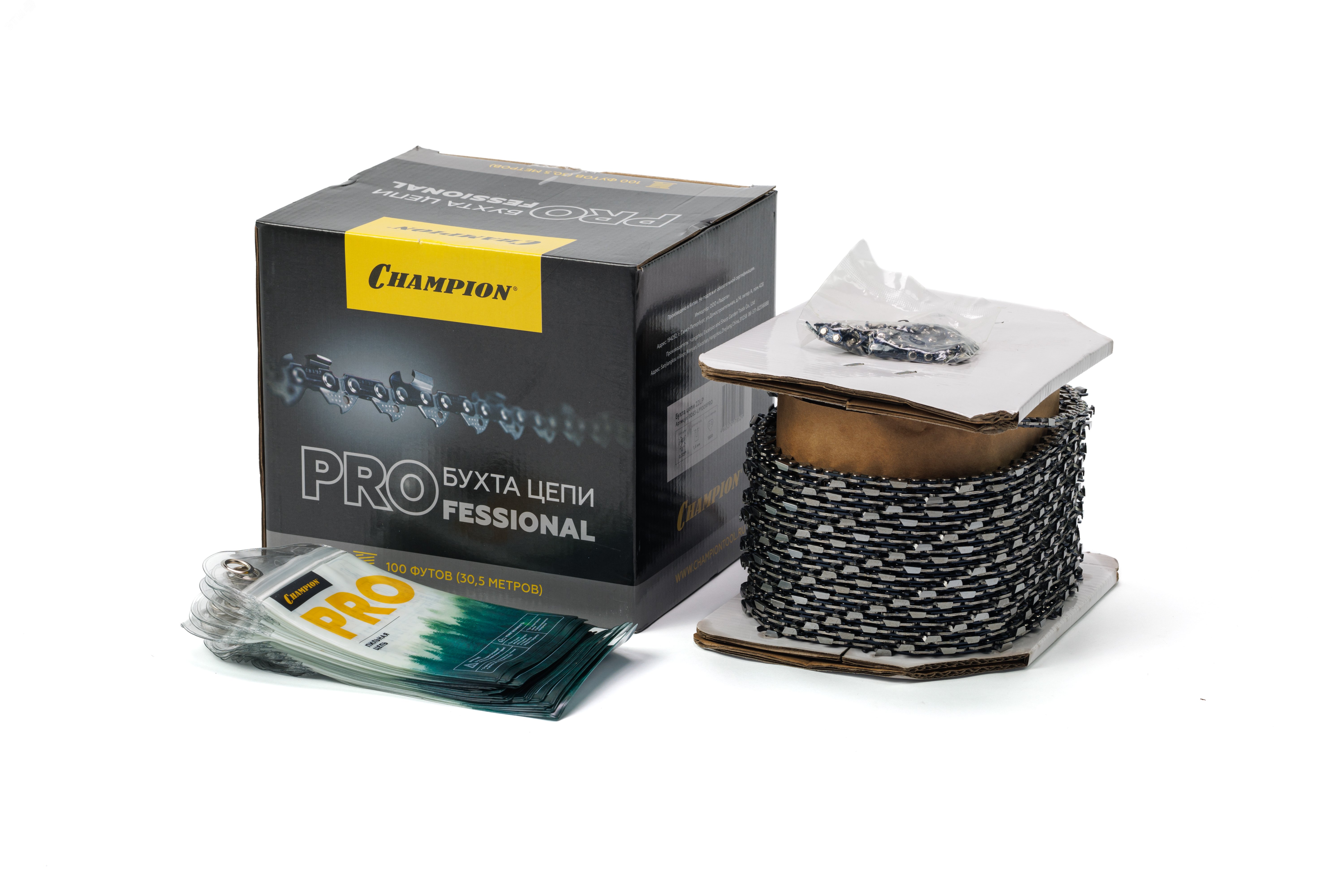 Изображение товара Бухта цепи PRO 0,325-1,6-1880 звеньев для бензопил