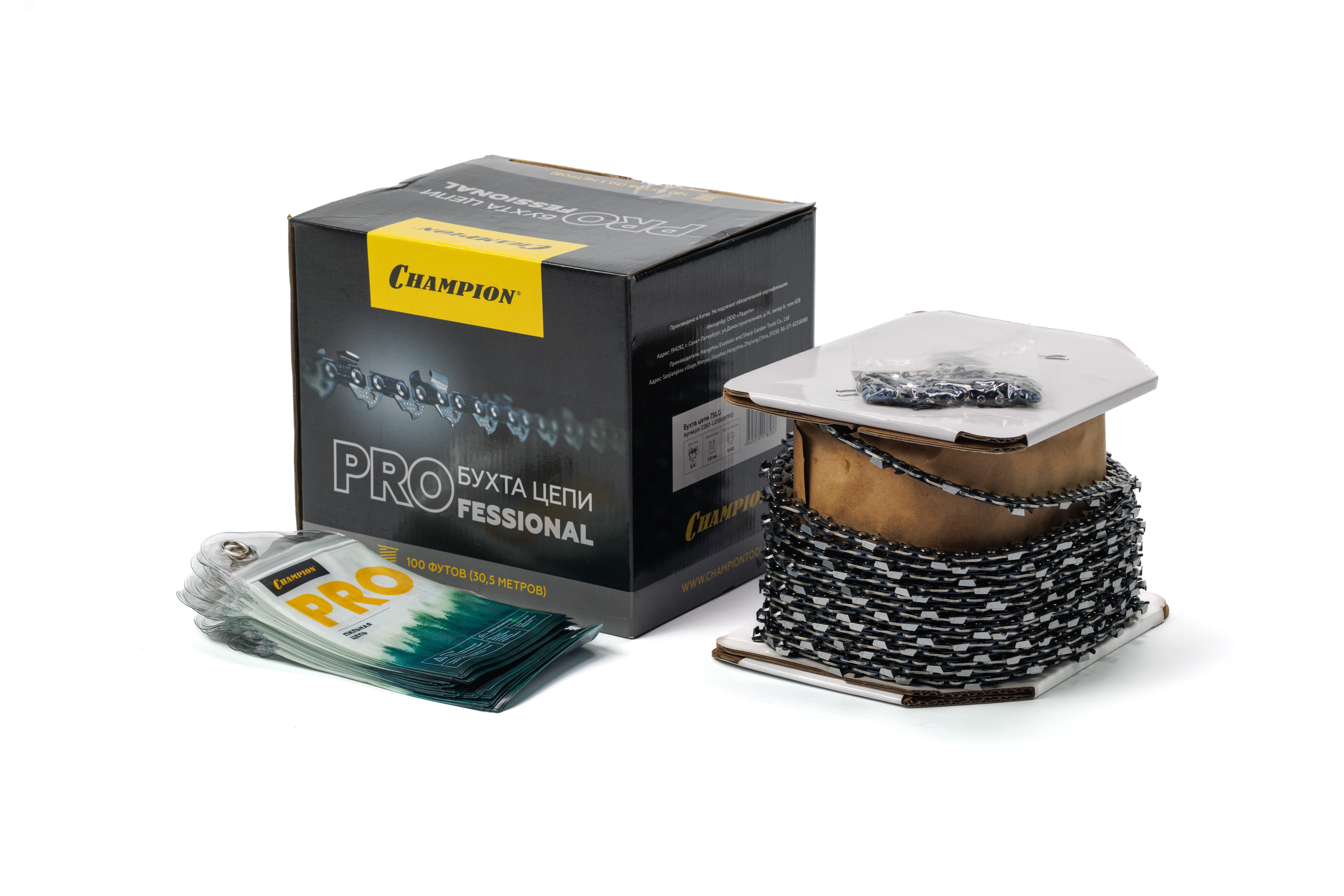 Изображение товара Бухта цепи PRO 3/8"-1,6-1640 звеньев для бензопил