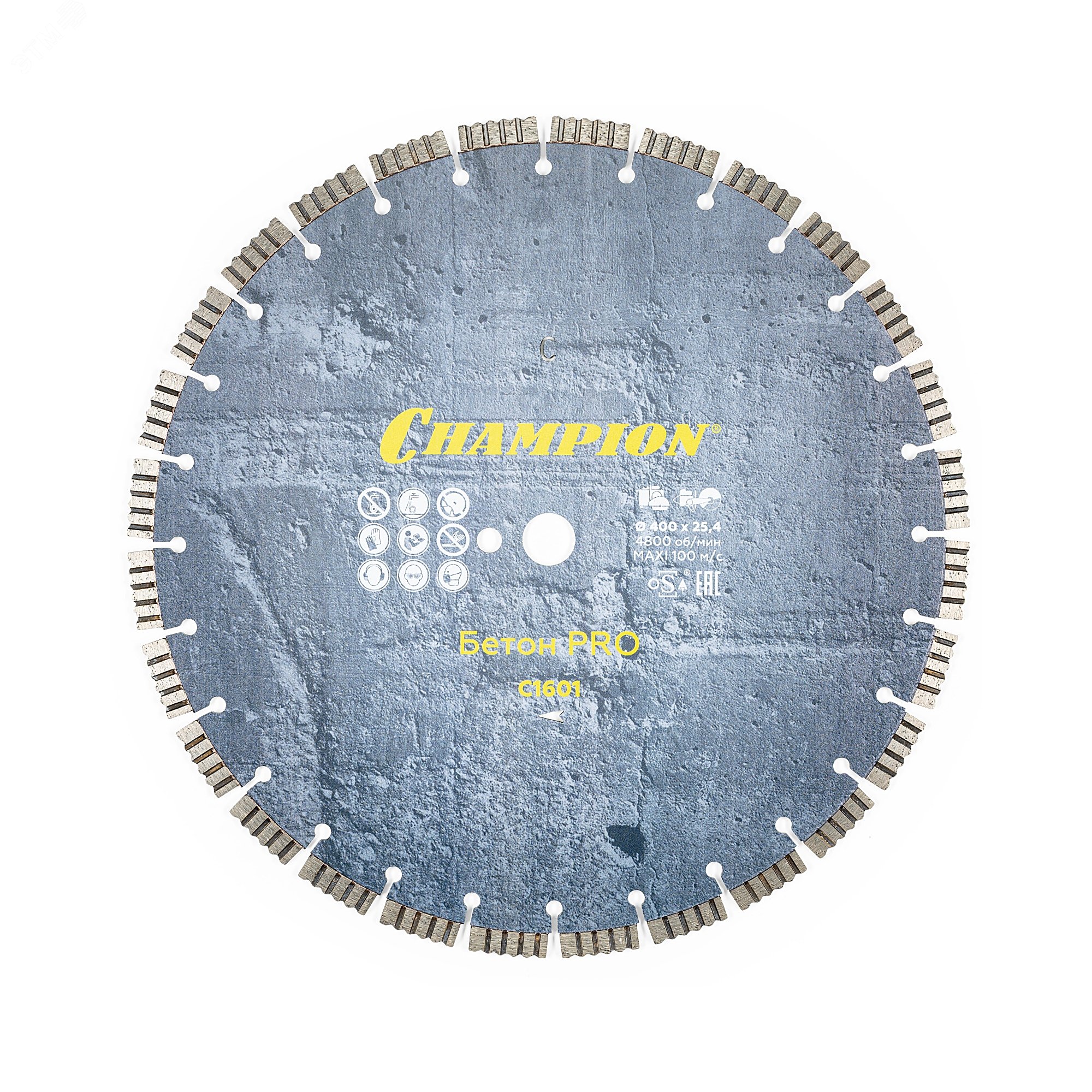 Изображение товара Диск алмазный бетон PRO 400/25,4/12 Concrete Crunch для старого бетона и железобетона