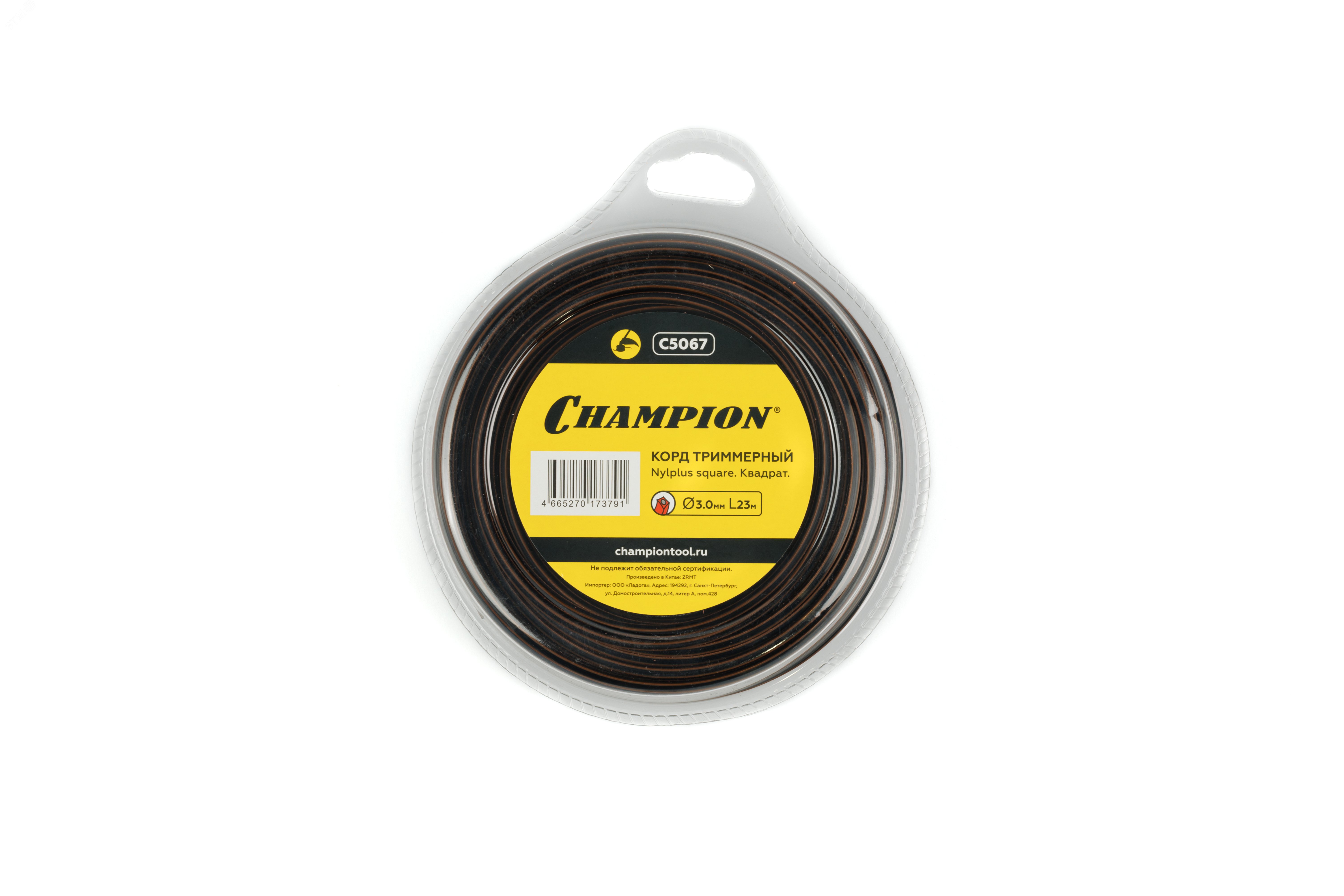 Изображение товара Корд триммерный Nylplus Square 3.0ммх 23м (квадрат) (шт) Изображение товара Корд триммерный Nylplus Square 3.0ммх 23м (квадрат) (шт)