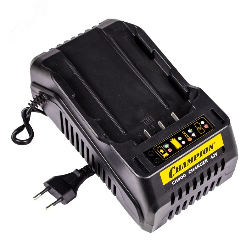 Изображение товара Устройство зарядное для аккумуляторов CH400 (36В 2А Li-ion0,6кг время зарядки85/130мин80Вт) (шт)
