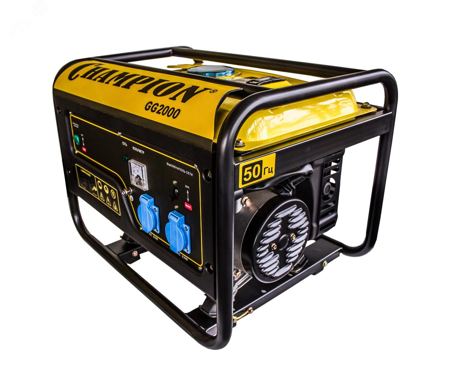 Изображение товара Генератор Champion GG2000 2кВт 2,3кВт бензиновый с ручным стартером
