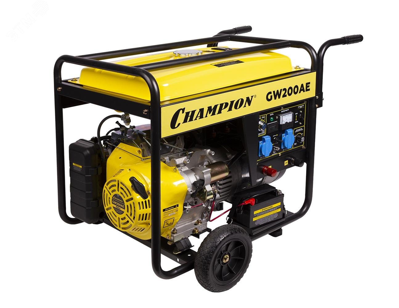 Изображение товара Генератор бензиновый сварочный GW200AE 140А с электростартером