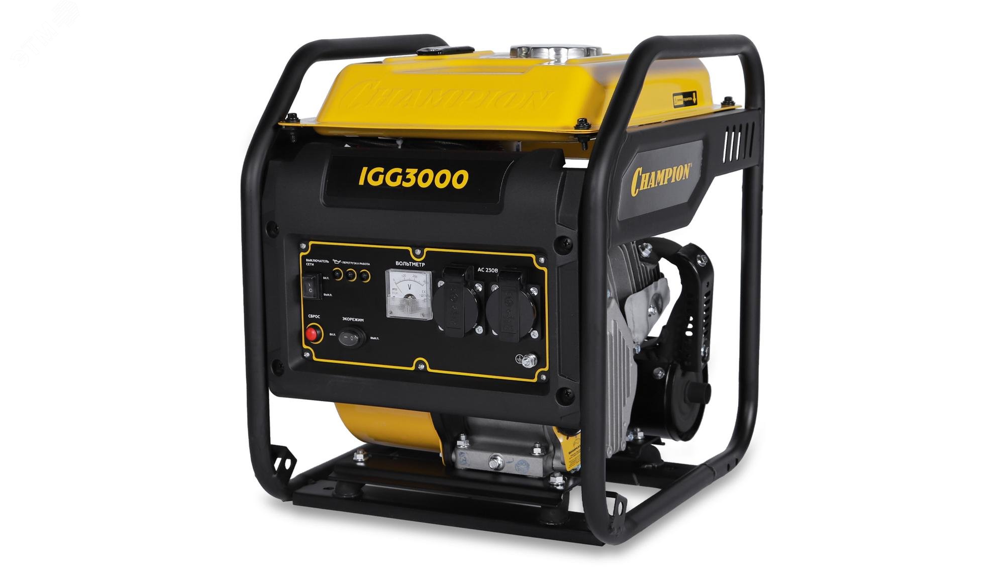 Изображение товара Генератор CHAMPION IGG3000 бензиновый 2,9 кВт, 6,5 л.с., ручной старт