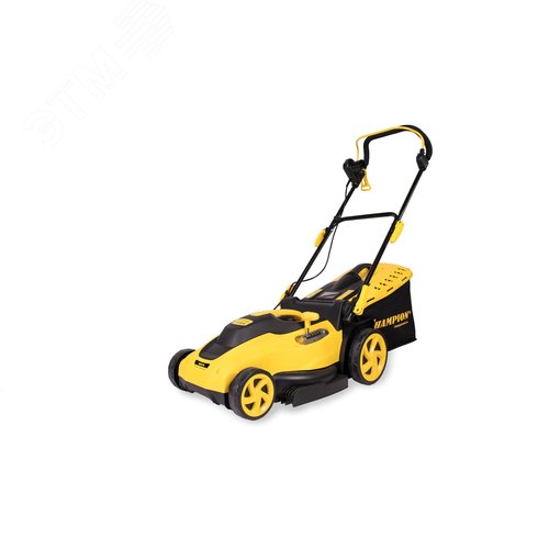 Изображение товара Газонокосилка электрическая EM3815 (1,6 кВт пласт+ткань травосб. 45л шир.380мм выс.20-70мм, 11,5кг) (шт)