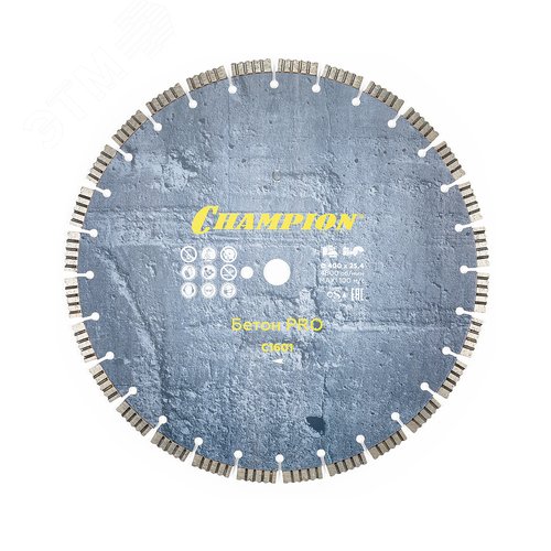 Изображение товара Диск алмазный бетон PRO 400/25,4/12 Concrete Crunch (железобетон, старый бетон) (шт)