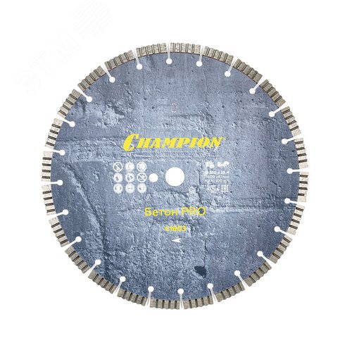 Изображение товара Диск алмазный бетон PRO 350/25,4/12 Concrete Crunch (железобетон, старый бетон) (шт)