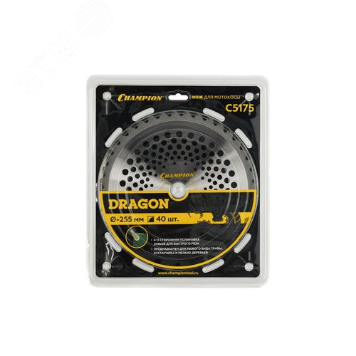 Изображение товара Нож с зубцами из твердого сплава Dragon 40/255/25,4 (SRM-330ES/SRM-350ES,4605) (шт)