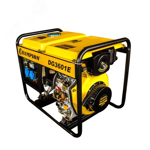 Изображение товара Генератор дизельный DG3601E (2,7/3кВт 5лс 12,5л 12V 80кг, электро стартер) (шт)