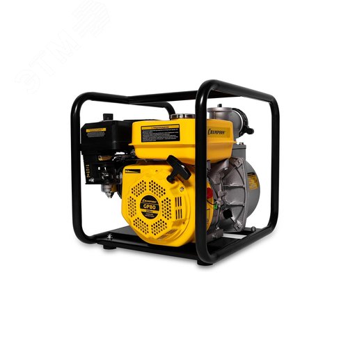 Изображение товара "Мотопомпа GP80 (3"" 1000л/мин 8/26м 7лс 3,6л 24,4кг )" (шт)