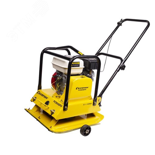 Изображение товара Виброплита бензиновая PC9045FH (90кг15кН50*45см30смHondaGX160 4кВт,колеса, резиновая накладка) (шт)