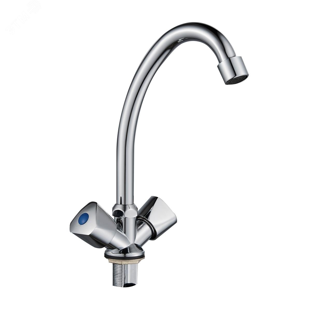 Изображение товара Смеситель для кухни GOTA ROCIO Ronda с высоким поворотным изливом и керамической кран-буксой