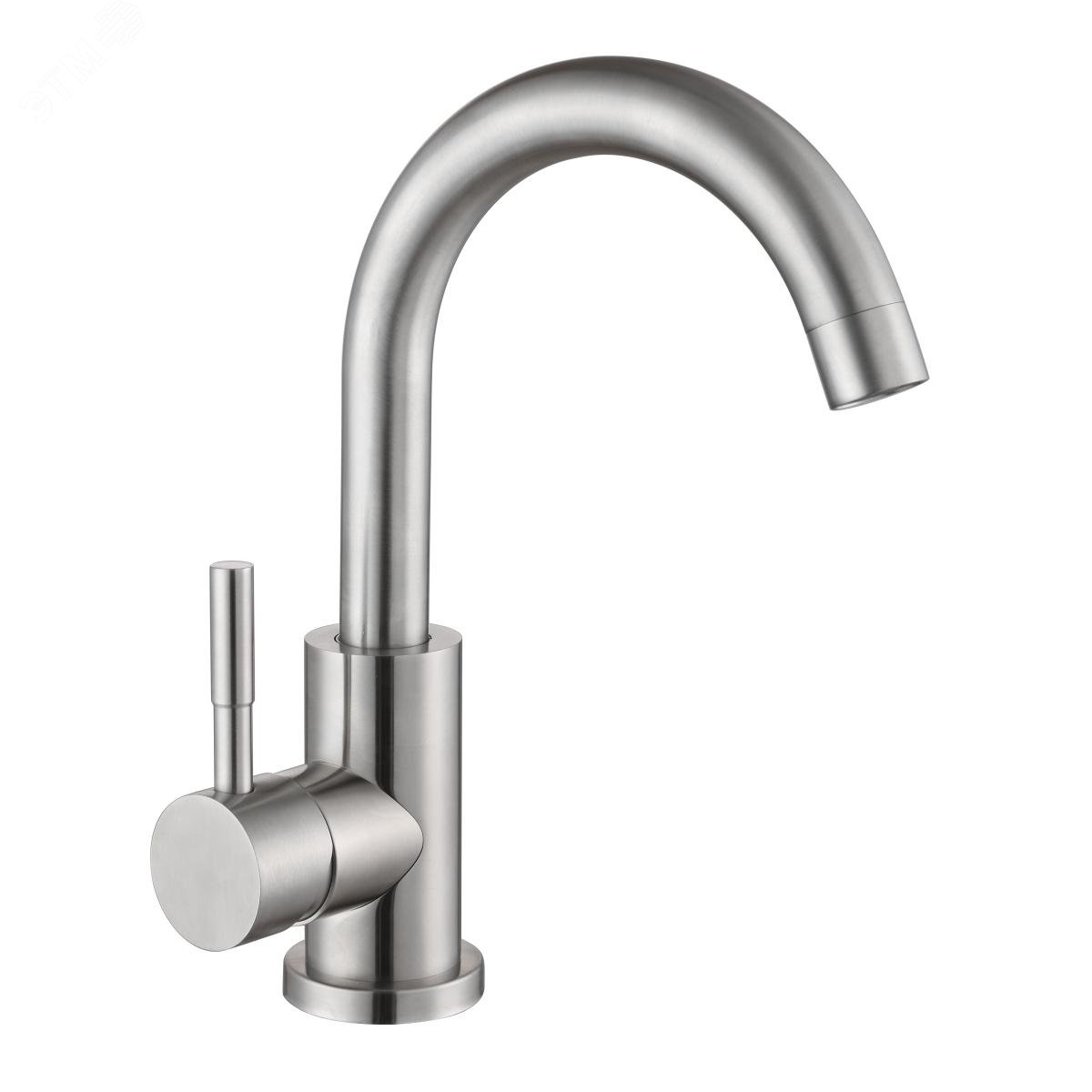 Изображение товара Смеситель для кухни шаровый с высоким изливом из нержавеющей стали GOTA ROCIO Steel