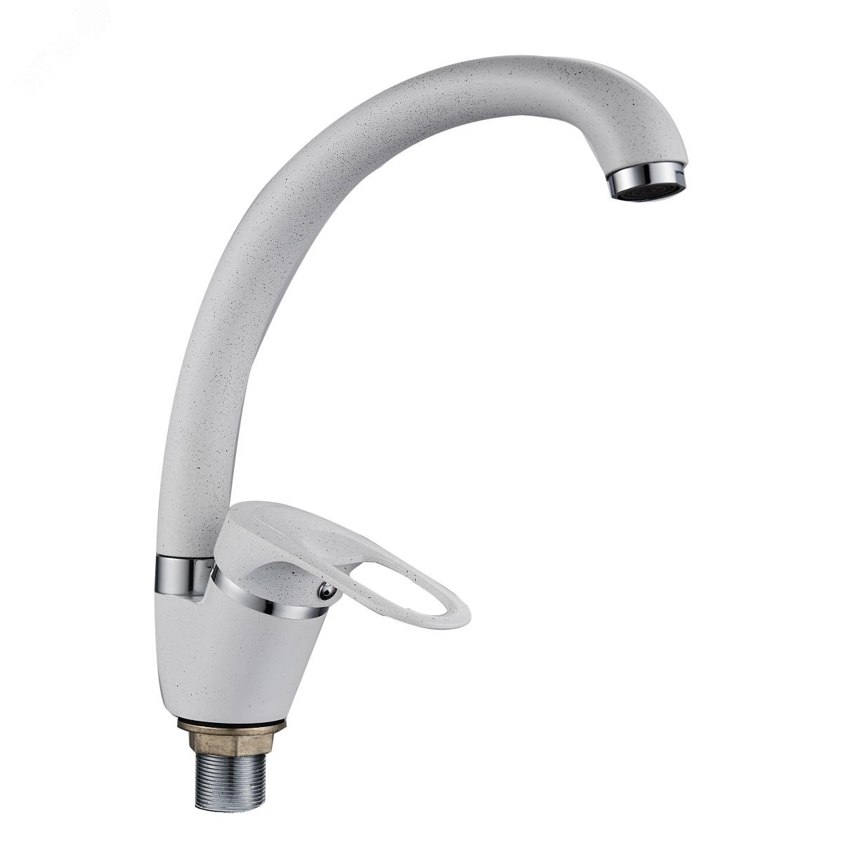 Изображение товара Кухонный смеситель GOTA ROCIO Granada высокий поворотный 360 белый