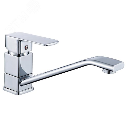 Изображение товара Смеситель для кухни шаровый с длинным изливом, крепеж гайка (шт)