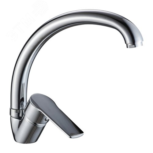 Изображение товара Смеситель для кухни шаровый с высоким изливом, крепеж гайка (шт)