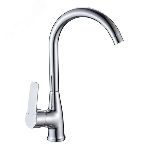 Изображение товара Смеситель дкухни шар. с высоким изливом, креп.гайка (шт)