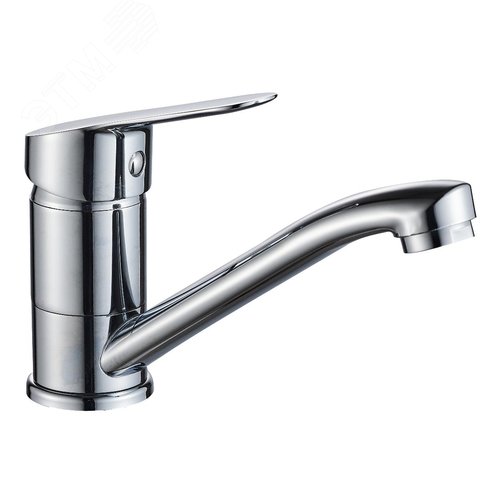 Изображение товара Смеситель для кухни шаровый с коротким изливом с гайкой (шт)