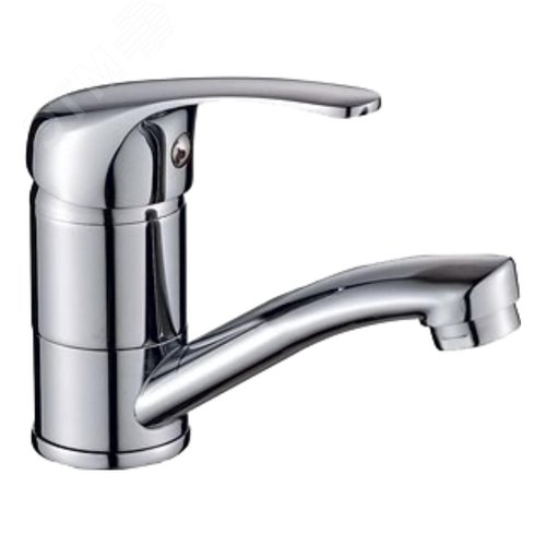 Изображение товара Смеситель для кухни шаровый с коротким изливом с гайкой (шт)