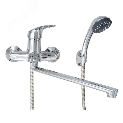 Изображение товара Смеситель для ванны шаровый с изливом L-30 переключателем душа (шт)