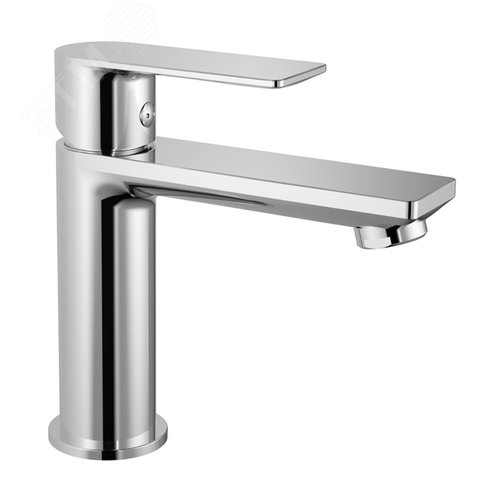 Изображение товара Смеситель для умывальника шаровый, латунь, хром (шт)