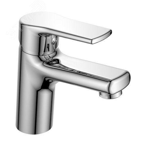 Изображение товара Смеситель для умывальника шаровый, латунь, хром (шт)