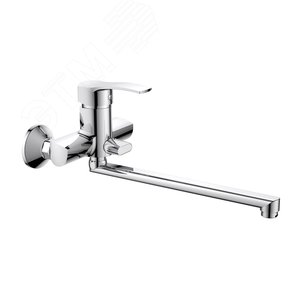 Изображение товара Смеситель для ванны шаровый с длинным поворотным изливом, латунь (шт)